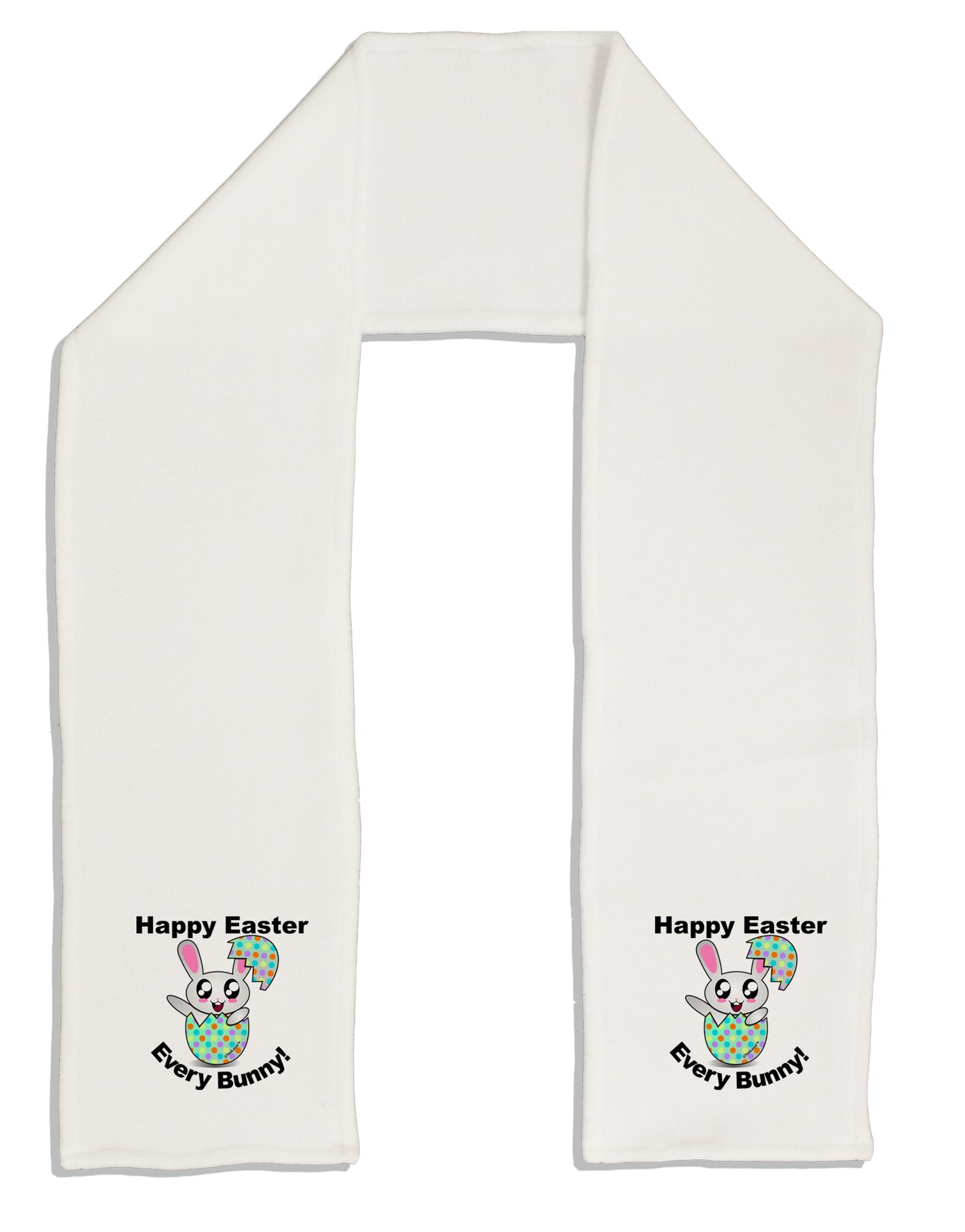 Happy Easter Every Bunny Adult Fleece 64&#x22; Scarf by TooLoud-TooLoud-White-One-Size-Adult-Davson Sales