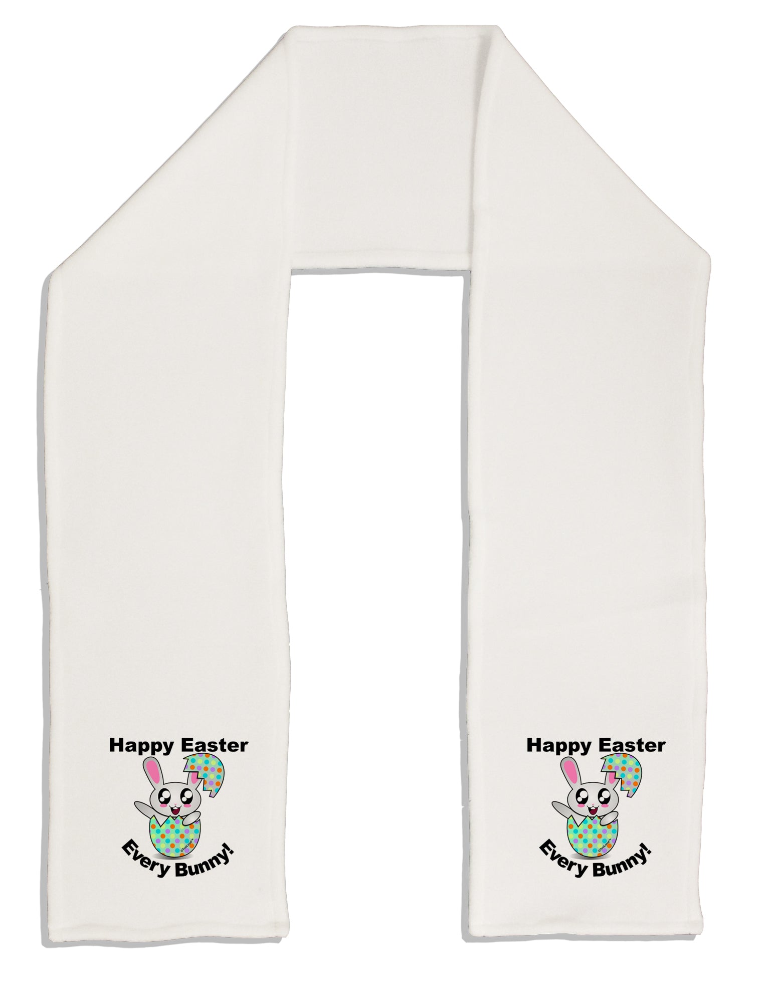 Happy Easter Every Bunny Adult Fleece 64&#x22; Scarf by TooLoud-TooLoud-White-One-Size-Adult-Davson Sales