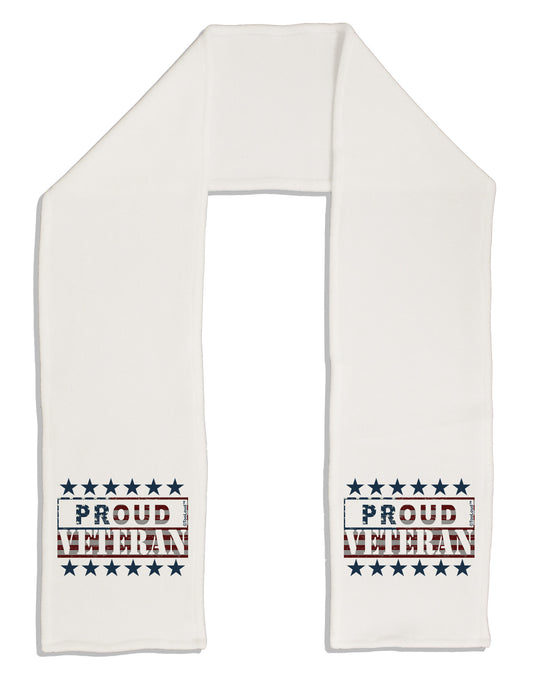 Proud Veteran Flag Adult Fleece 64&#x22; Scarf-TooLoud-White-One-Size-Adult-Davson Sales