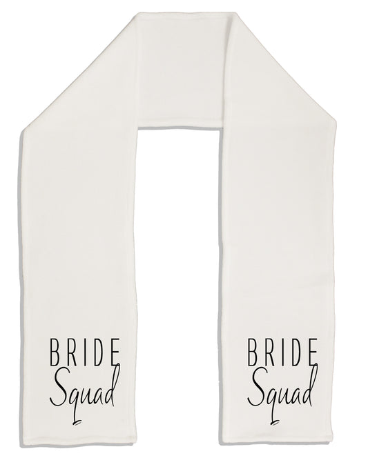 TooLoud Bride Squad Adult Fleece 64 Inch Scarf-Scarves-TooLoud-White-One-Size-Adult-Davson Sales