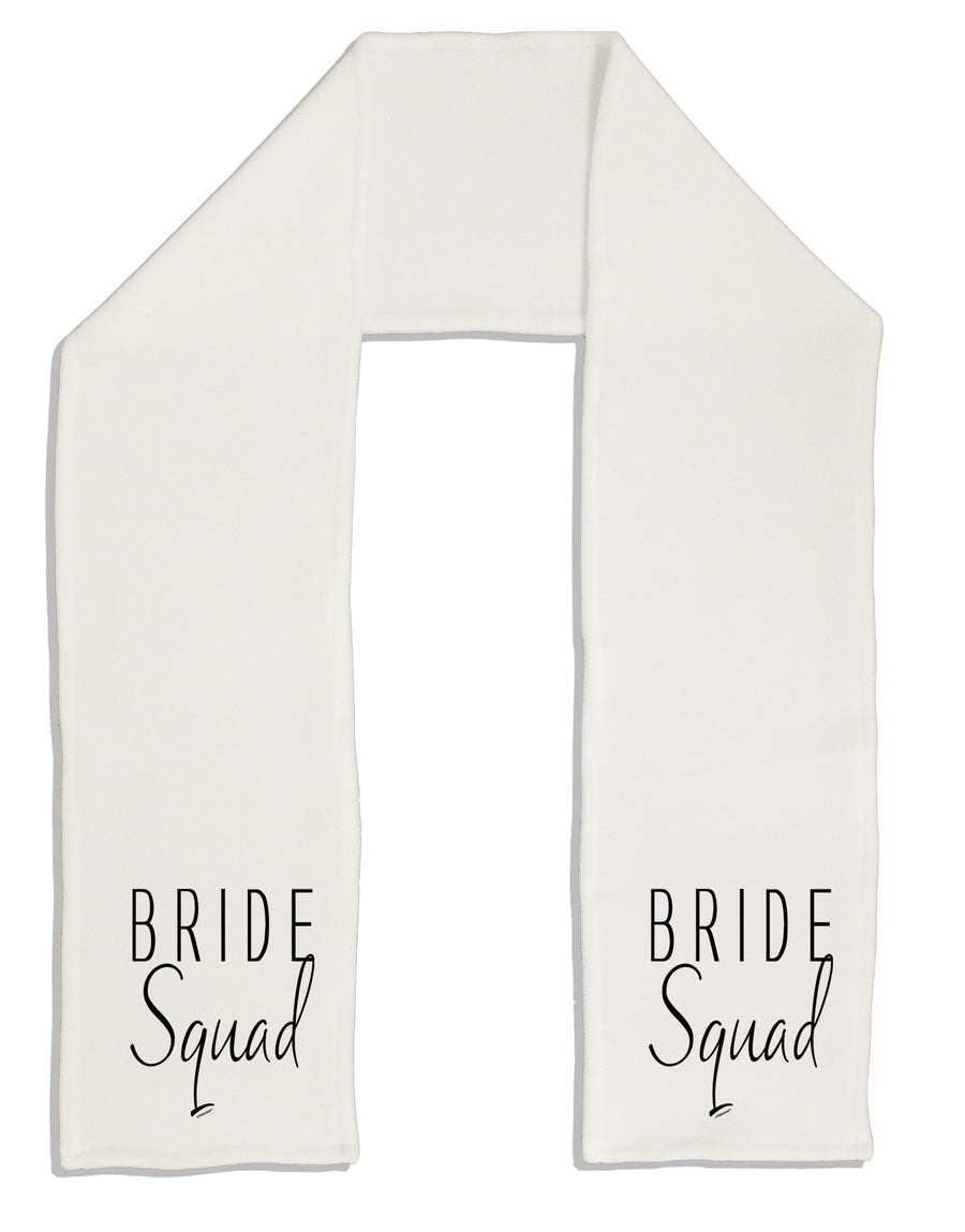 TooLoud Bride Squad Adult Fleece 64 Inch Scarf-Scarves-TooLoud-White-One-Size-Adult-Davson Sales