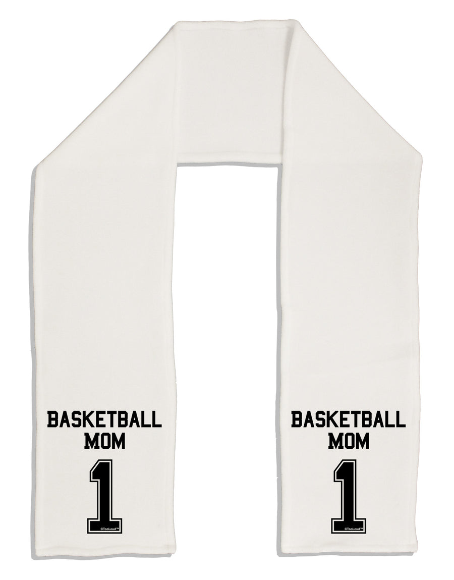 Basketball Mom Jersey Adult Fleece 64" Scarf-TooLoud-White-One-Size-Adult-Davson Sales