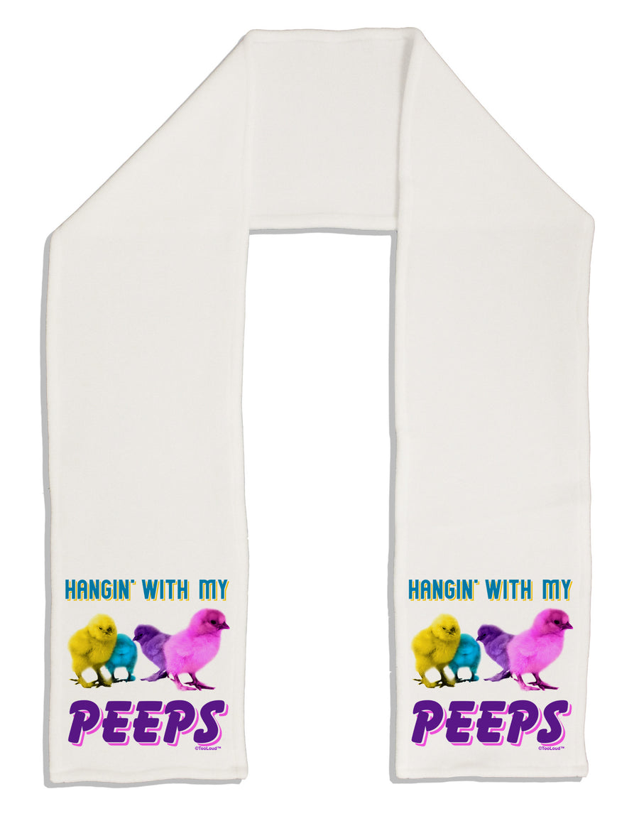 Hangin With My Peeps Adult Fleece 64&#x22; Scarf-TooLoud-White-One-Size-Adult-Davson Sales