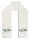 I'd Rather Be Golfing Adult Fleece 64&#x22; Scarf-TooLoud-White-One-Size-Adult-Davson Sales