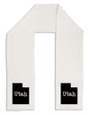 Utah - United States Shape Adult Fleece 64&#x22; Scarf by TooLoud-TooLoud-White-One-Size-Adult-Davson Sales