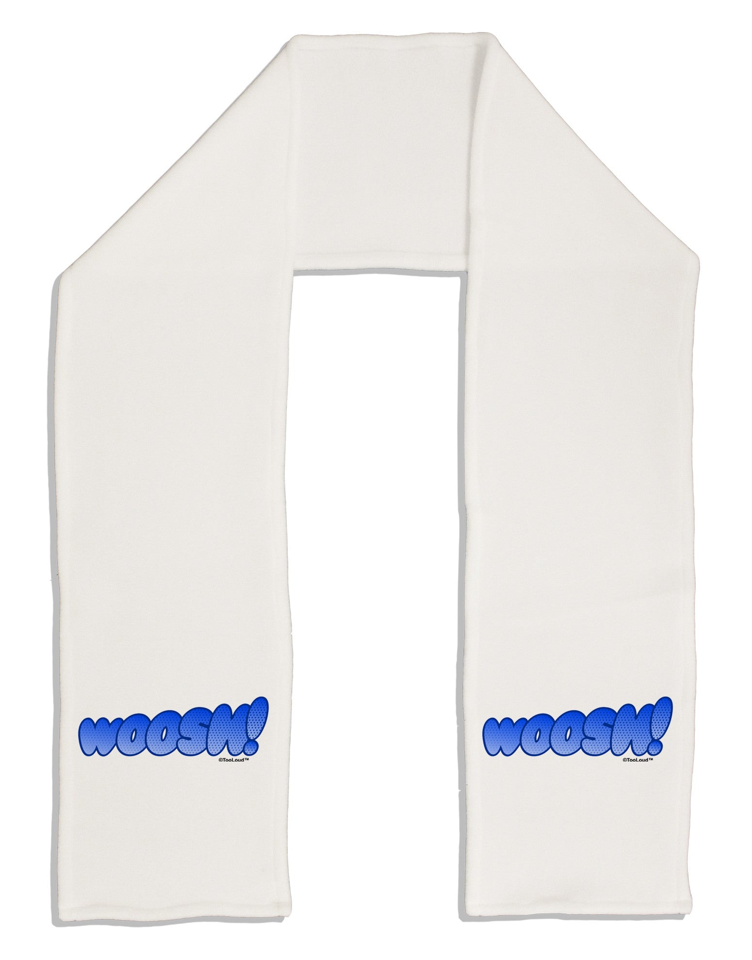 Onomatopoeia WOOSH Adult Fleece 64&#x22; Scarf-TooLoud-White-One-Size-Adult-Davson Sales
