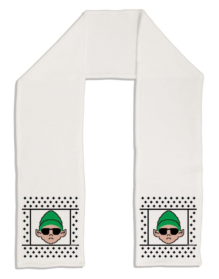 Cool Elf Christmas Sweater Adult Fleece 64&#x22; Scarf-TooLoud-White-One-Size-Adult-Davson Sales