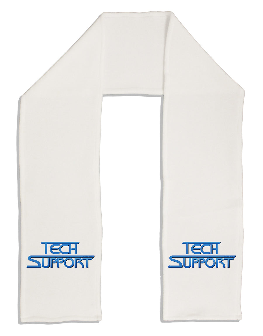 Tech Support Logo Adult Fleece 64&#x22; Scarf-TooLoud-White-One-Size-Adult-Davson Sales