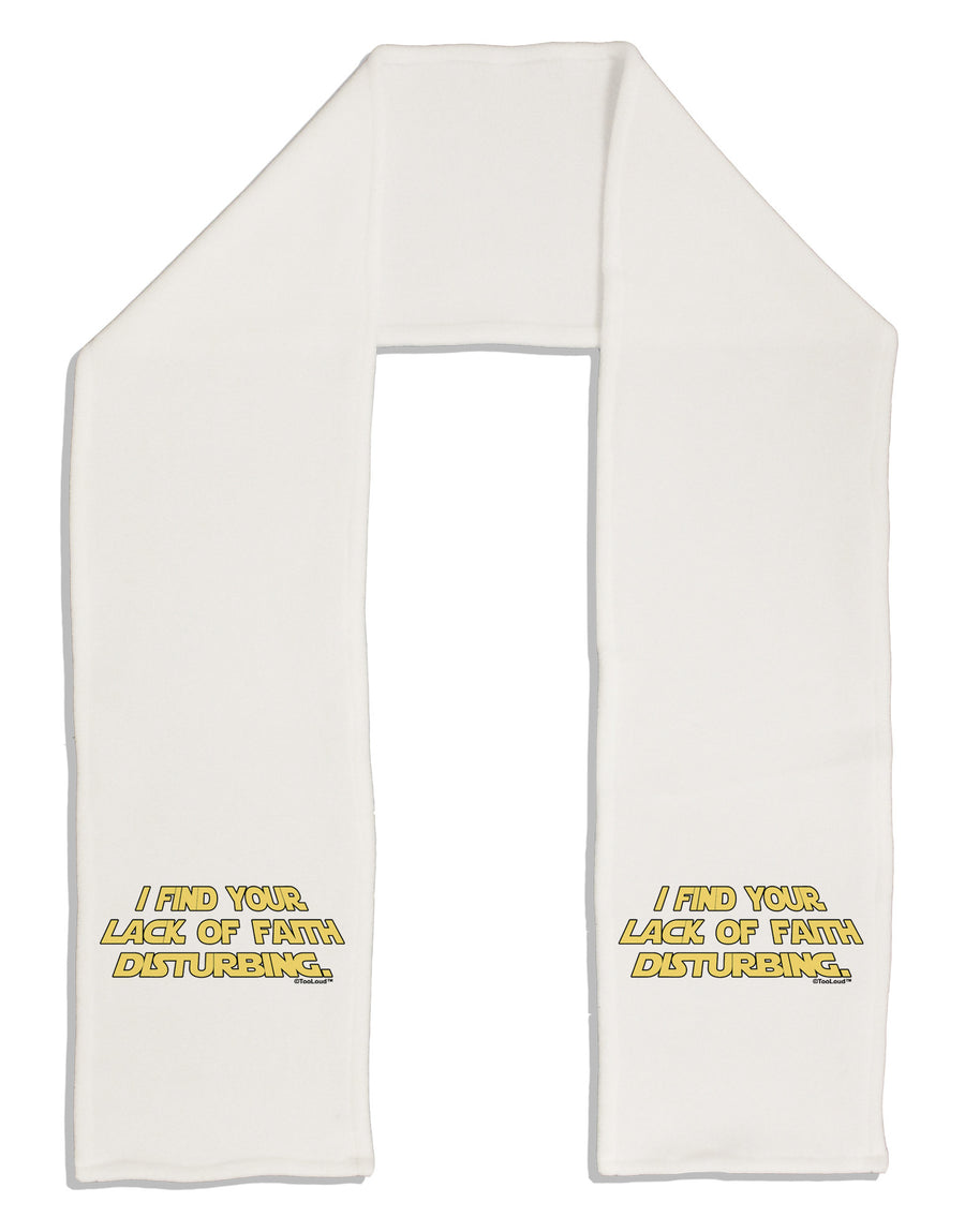 Lack of Faith Adult Fleece 64&#x22; Scarf-TooLoud-White-One-Size-Adult-Davson Sales