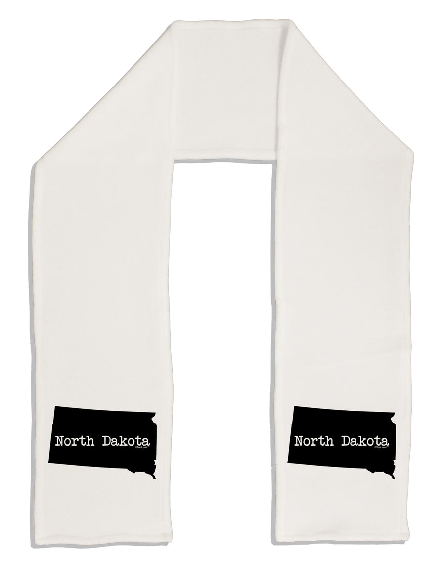 North Dakota - United States Shape Adult Fleece 64&#x22; Scarf by TooLoud-TooLoud-White-One-Size-Adult-Davson Sales