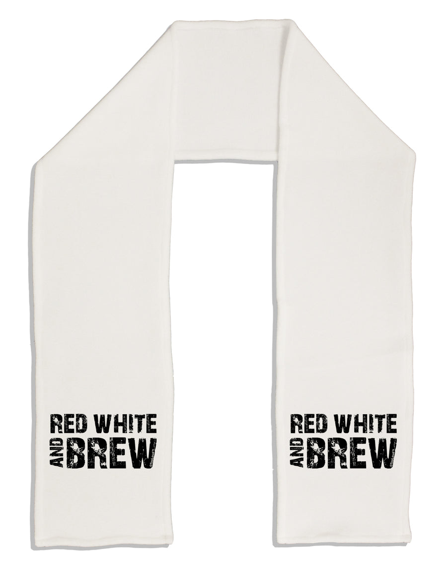 Red White and Brew Adult Fleece 64&#x22; Scarf by TooLoud-TooLoud-White-One-Size-Adult-Davson Sales