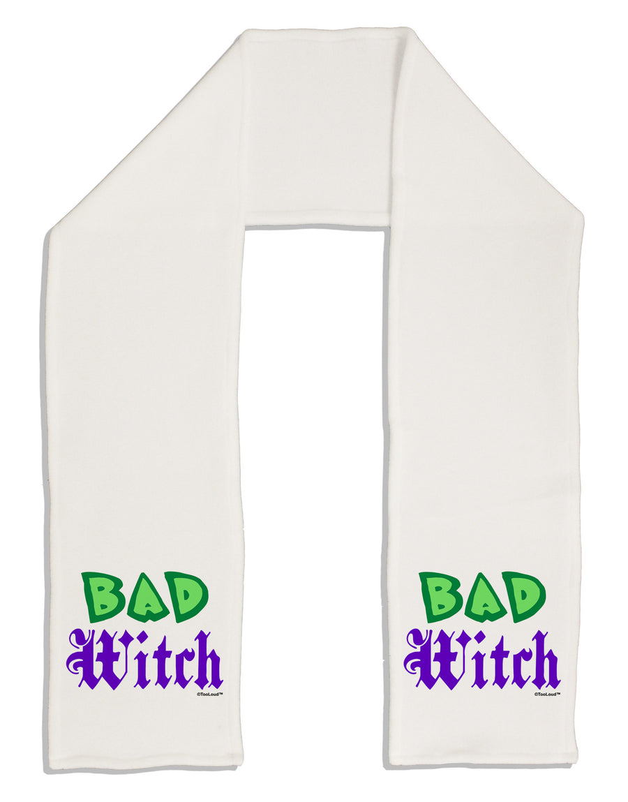 Bad Witch Color Green Adult Fleece 64&#x22; Scarf-TooLoud-White-One-Size-Adult-Davson Sales