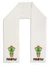 Fiesta Cactus Poncho Text Adult Fleece 64&#x22; Scarf-TooLoud-White-One-Size-Adult-Davson Sales