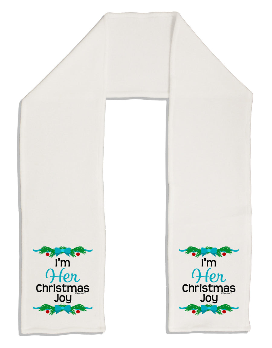 Her Christmas Joy Matching His & Hers Adult Fleece 64&#x22; Scarf-TooLoud-White-One-Size-Adult-Davson Sales