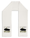 Sleep When Dead Coffin Adult Fleece 64" Scarf-TooLoud-White-One-Size-Adult-Davson Sales