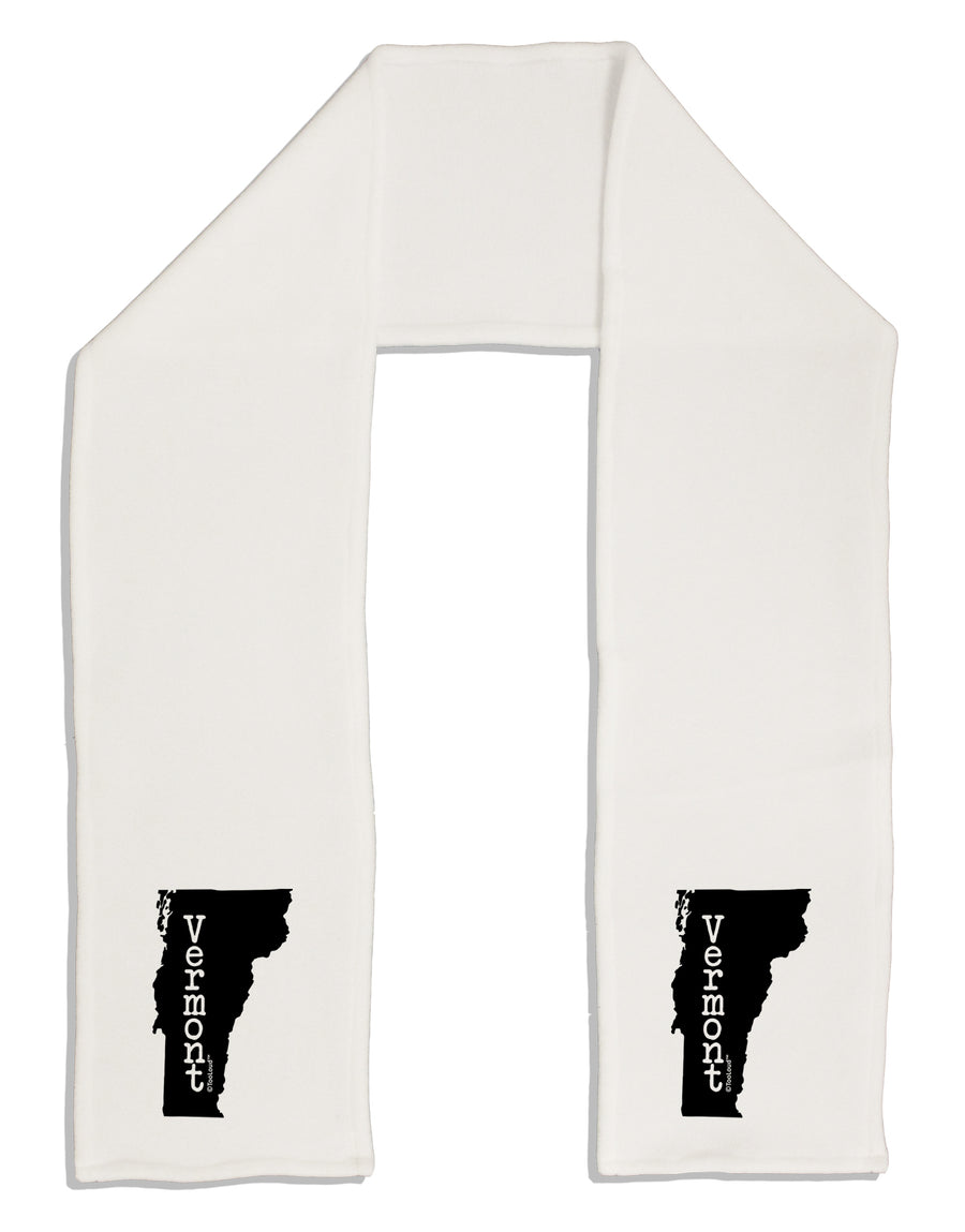 Vermont - United States Shape Adult Fleece 64&#x22; Scarf by TooLoud-TooLoud-White-One-Size-Adult-Davson Sales