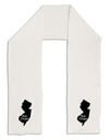 New Jersey - United States Shape Adult Fleece 64&#x22; Scarf by TooLoud-TooLoud-White-One-Size-Adult-Davson Sales