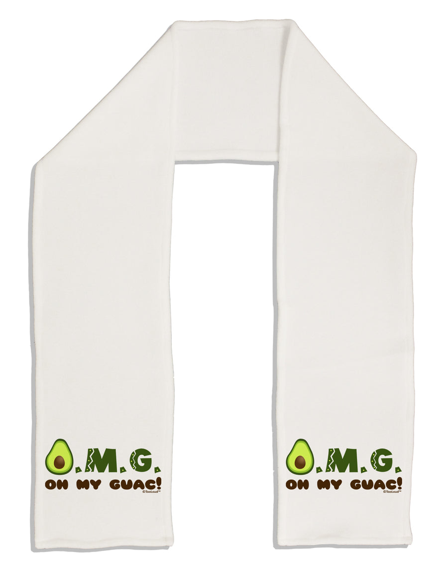 OMG - Oh My Guac - Guacamole Design Adult Fleece 64&#x22; Scarf by TooLoud-TooLoud-White-One-Size-Adult-Davson Sales