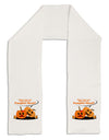 Pumpkin Head Adult Fleece 64&#x22; Scarf-TooLoud-White-One-Size-Adult-Davson Sales