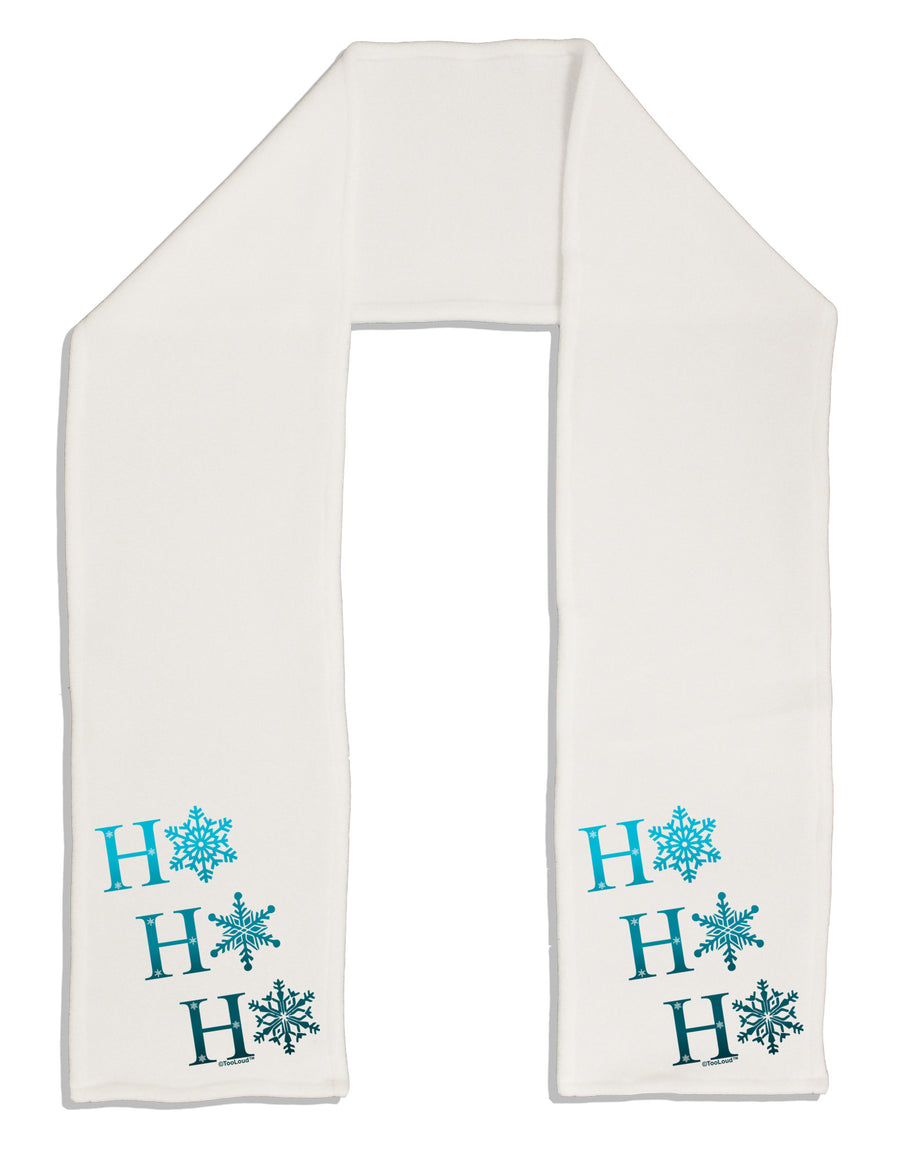 Ho Ho Ho Snowflakes Adult Fleece 64&#x22; Scarf-TooLoud-White-One-Size-Adult-Davson Sales