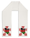 Kenya Flag Design Adult Fleece 64&#x22; Scarf-TooLoud-White-One-Size-Adult-Davson Sales