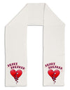 Heart Breaker Cute Adult Fleece 64&#x22; Scarf by-TooLoud-White-One-Size-Adult-Davson Sales