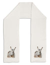 Burro Cutout Adult Fleece 64&#x22; Scarf-TooLoud-White-One-Size-Adult-Davson Sales