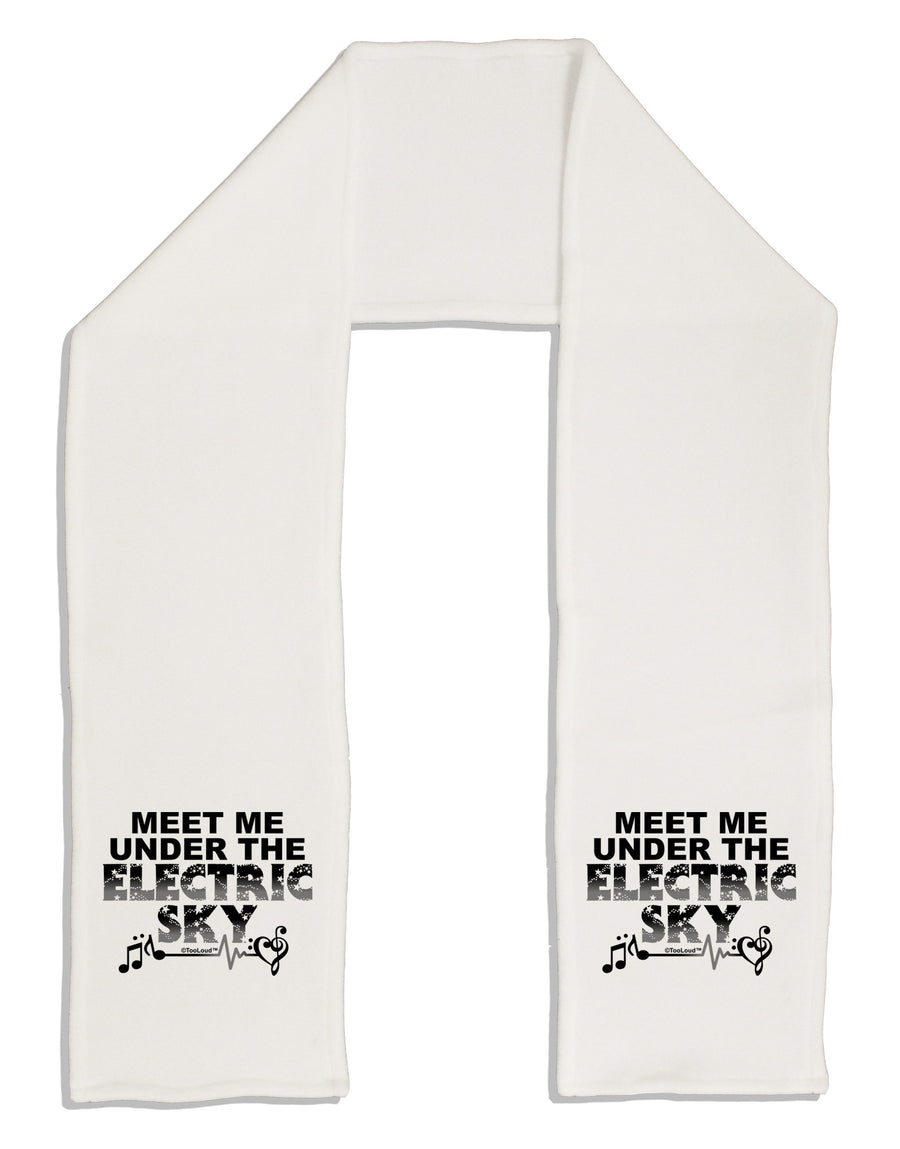 Electric Sky BnW Adult Fleece 64&#x22; Scarf-TooLoud-White-One-Size-Adult-Davson Sales