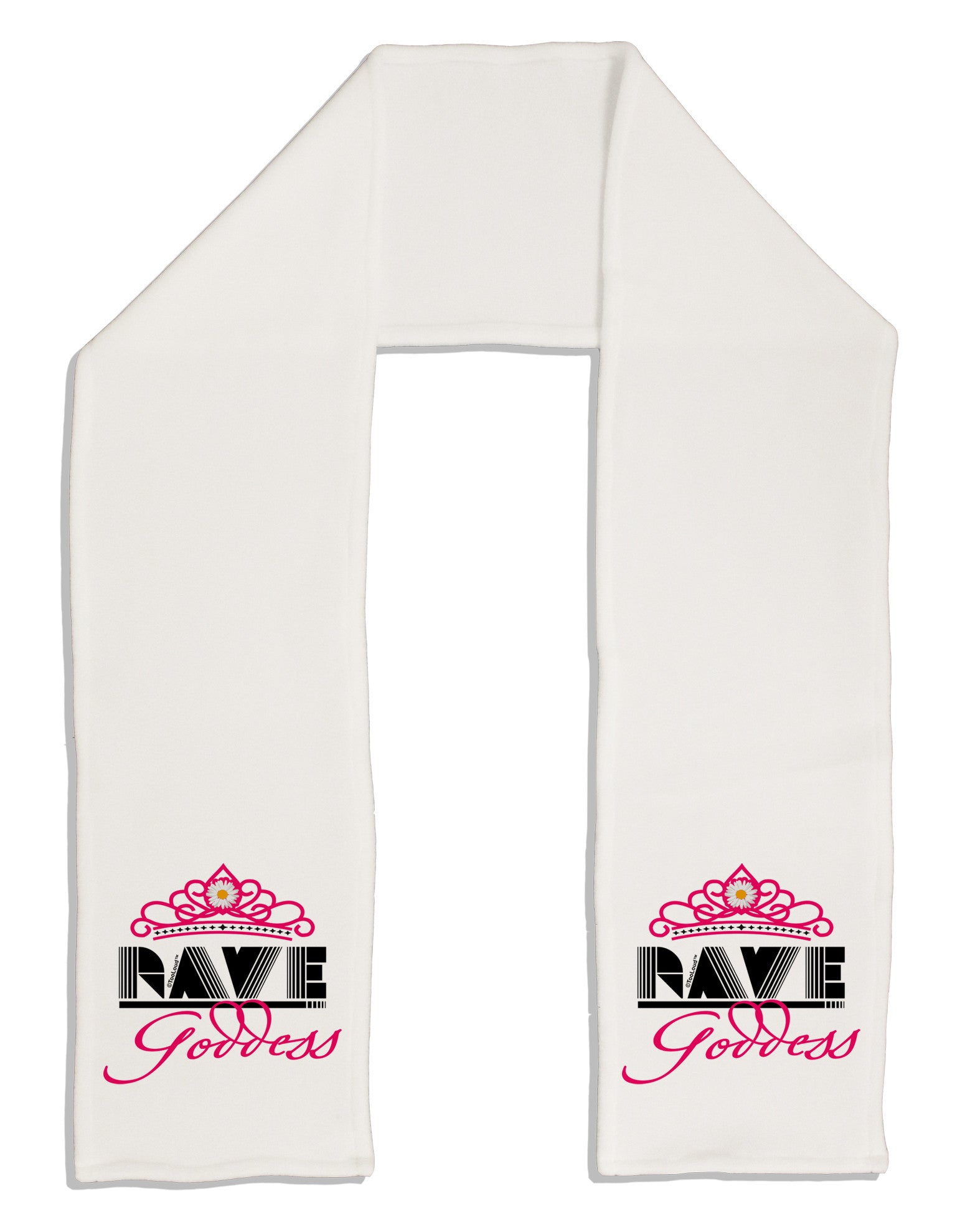 Rave Goddess Adult Fleece 64&#x22; Scarf-TooLoud-White-One-Size-Adult-Davson Sales