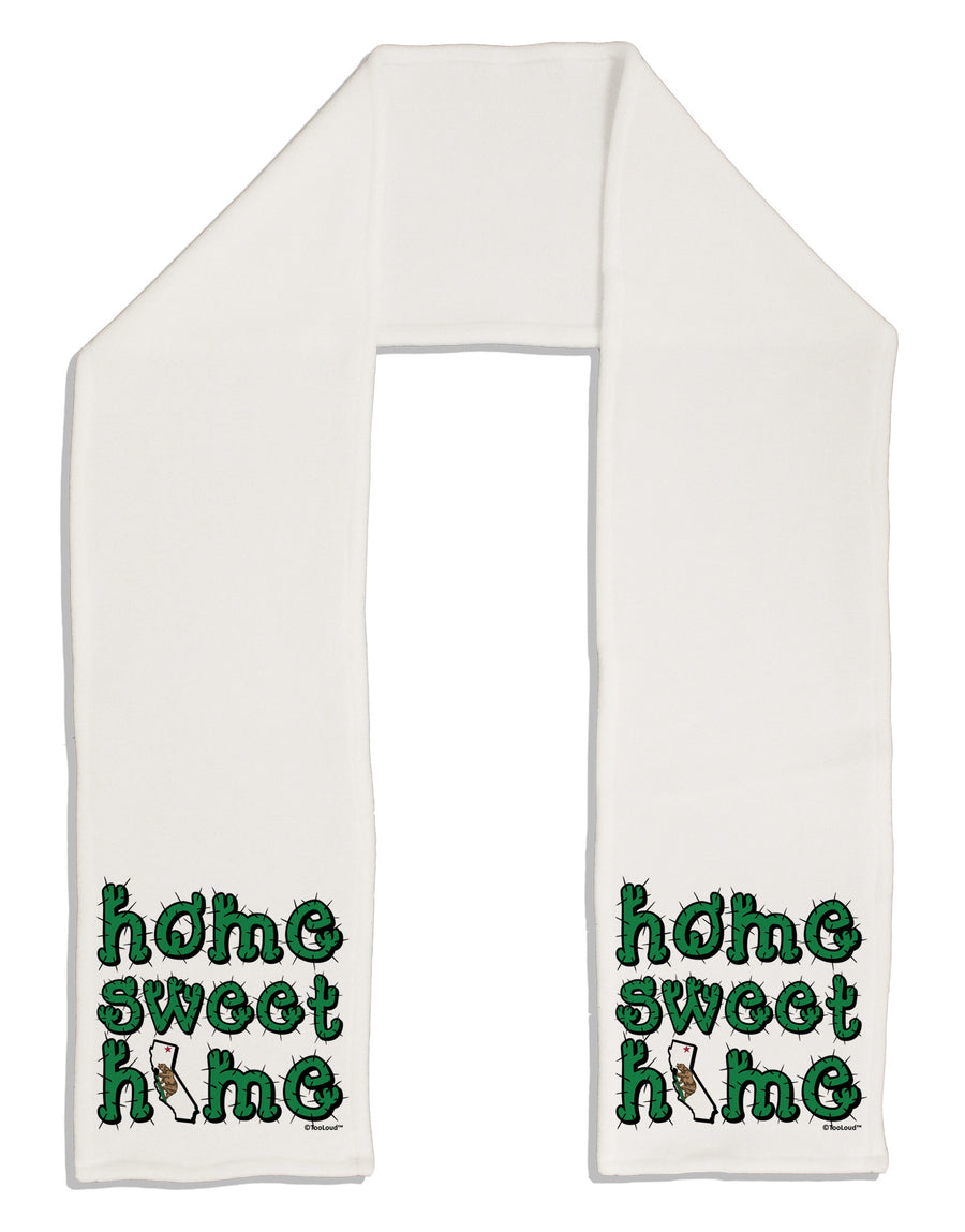 Home Sweet Home - California - Cactus and State Flag Adult Fleece 64&#x22; Scarf by TooLoud-TooLoud-White-One-Size-Adult-Davson Sales