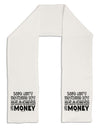 Beaches and Money Adult Fleece 64&#x22; Scarf by TooLoud-TooLoud-White-One-Size-Adult-Davson Sales