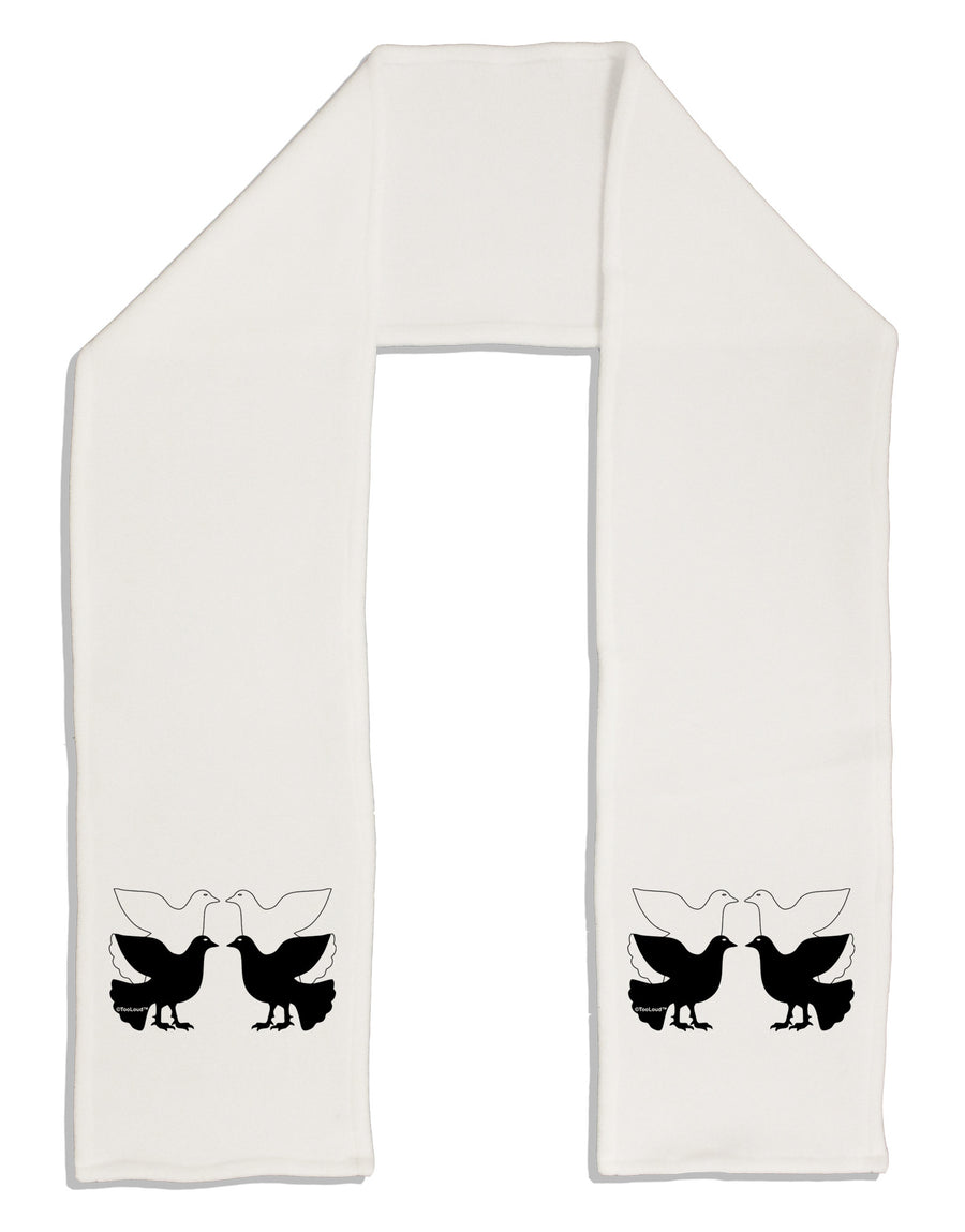 Four Calling Birds Adult Fleece 64&#x22; Scarf-TooLoud-White-One-Size-Adult-Davson Sales