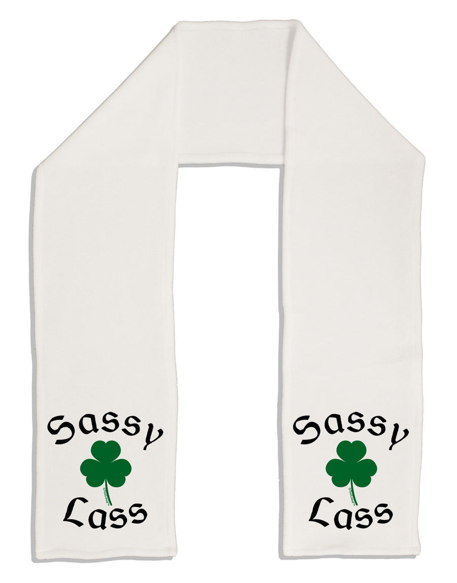 Sassy Lass St Patricks Day Adult Fleece 64&#x22; Scarf-TooLoud-White-One-Size-Adult-Davson Sales