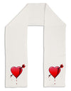 Shot Through the Heart Bleeding Adult Fleece 64&#x22; Scarf by-TooLoud-White-One-Size-Adult-Davson Sales