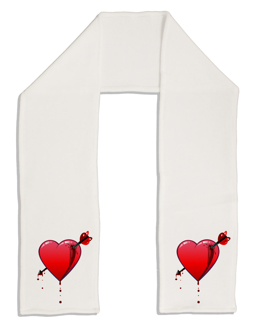 Shot Through the Heart Bleeding Adult Fleece 64&#x22; Scarf by-TooLoud-White-One-Size-Adult-Davson Sales