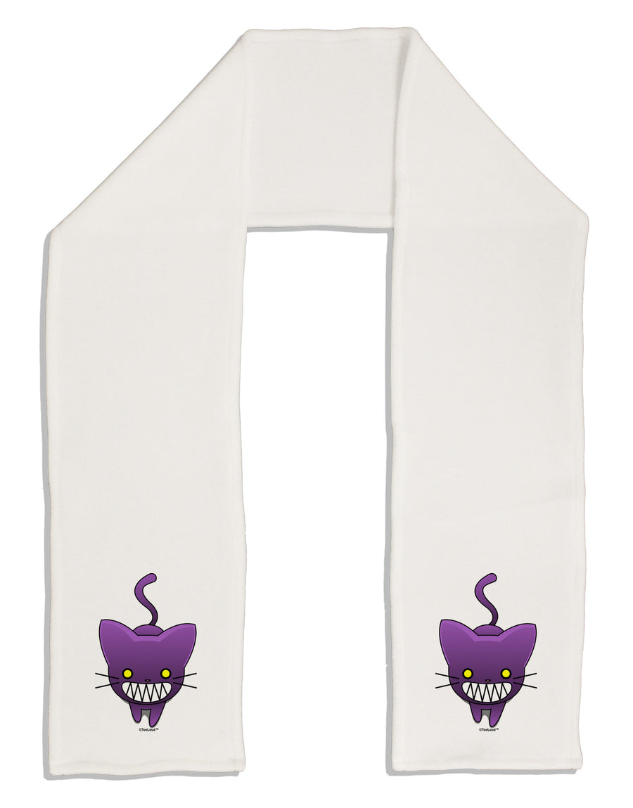 Evil Kitty Adult Fleece 64" Scarf-TooLoud-White-One-Size-Adult-Davson Sales