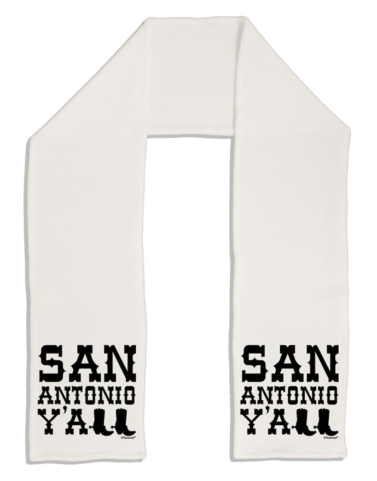 San Antonio Y'all - Boots - Texas Pride Adult Fleece 64&#x22; Scarf by TooLoud-TooLoud-White-One-Size-Adult-Davson Sales