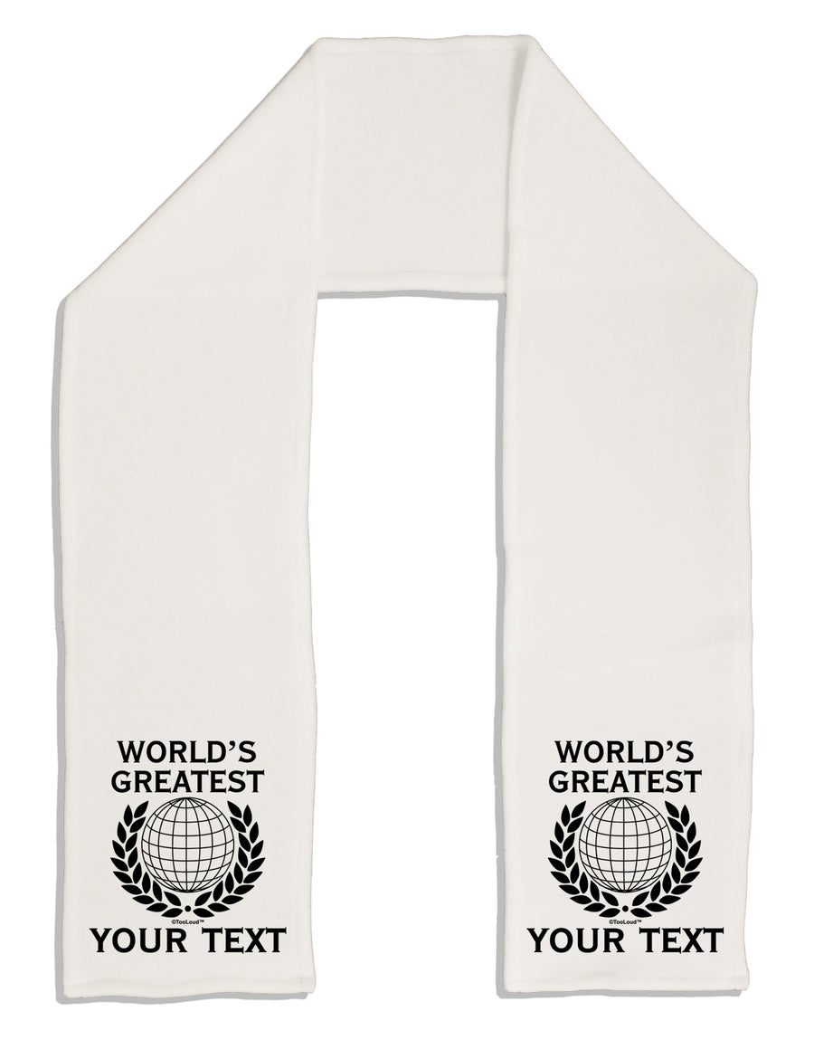 Personalized Worlds Greatest Adult Fleece 64&#x22; Scarf by TooLoud-TooLoud-White-One-Size-Adult-Davson Sales