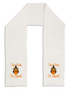 Owl Too Cute Orange Adult Fleece 64&#x22; Scarf-TooLoud-White-One-Size-Adult-Davson Sales