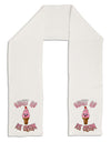 Cute Ice Cream Cone - Sweet As Ice Cream Adult Fleece 64&#x22; Scarf-TooLoud-White-One-Size-Adult-Davson Sales