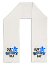 Our 1st Father's Day Adult Fleece 64&#x22; Scarf-TooLoud-White-One-Size-Adult-Davson Sales