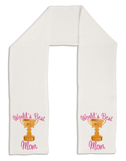 World's Best Mom - Number One Trophy Adult Fleece 64&#x22; Scarf-TooLoud-White-One-Size-Adult-Davson Sales