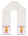 World's Best Mom - Number One Trophy Adult Fleece 64&#x22; Scarf-TooLoud-White-One-Size-Adult-Davson Sales