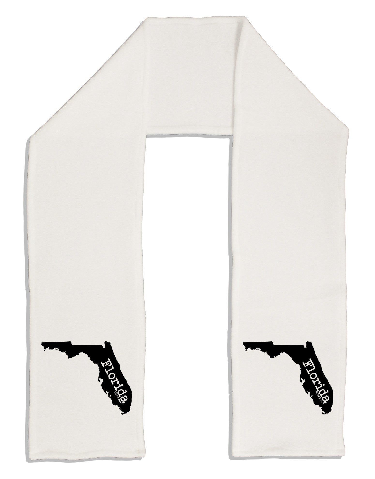 Florida - United States Shape Adult Fleece 64&#x22; Scarf by TooLoud-TooLoud-White-One-Size-Adult-Davson Sales