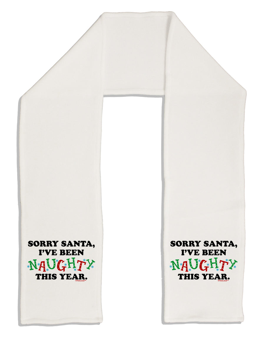 I've Been Naughty This Year Adult Fleece 64&#x22; Scarf-TooLoud-White-One-Size-Adult-Davson Sales