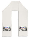 Book Nerd Adult Fleece 64&#x22; Scarf-TooLoud-White-One-Size-Adult-Davson Sales