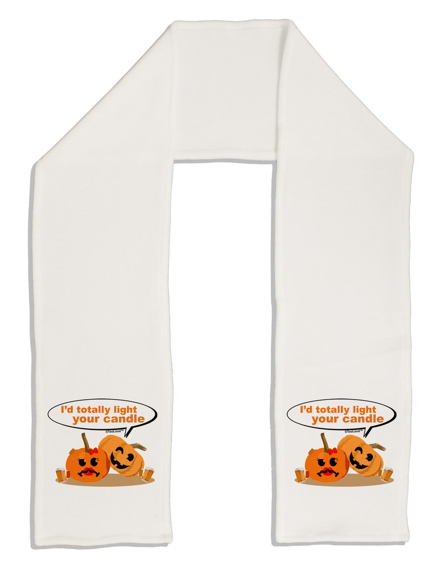 Light your candle Adult Fleece 64&#x22; Scarf-TooLoud-White-One-Size-Adult-Davson Sales