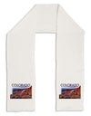 Colorado Mtn Sunset Cutout Adult Fleece 64&#x22; Scarf-TooLoud-White-One-Size-Adult-Davson Sales