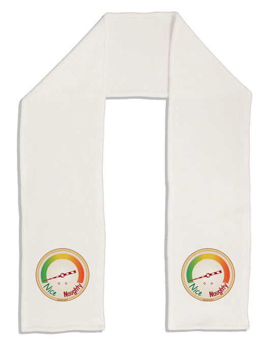 Naughty or Nice Meter Nice Adult Fleece 64&#x22; Scarf-TooLoud-White-One-Size-Adult-Davson Sales