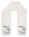 Personalized Mrs and Mrs Lesbian Wedding - Name- Established -Date- Design Adult Fleece 64&#x22; Scarf-TooLoud-White-One-Size-Adult-Davson Sales